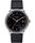 Marlin&reg; 40mm Automatic Leather Strap Watch Navy/Silver-Tone large