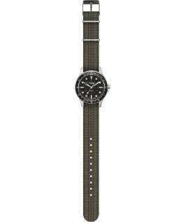 Montre Navi Harbor 38&nbsp;mm Bracelet en tissu Olive/Olive large