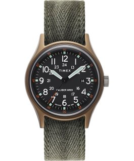 Montre avec bracelet en tissu ArchiveMK1 Aluminum 40&nbsp;mm Vert large