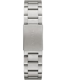 Montre chronom&egrave;tre Allied 42&nbsp;mm Bracelet en acier inoxydable Argent&eacute;/Acier inoxydable/Noir large
