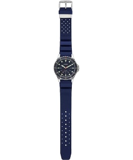 Montre Navi Depth 38&nbsp;mm Bracelet en silicone Blue/Blue large