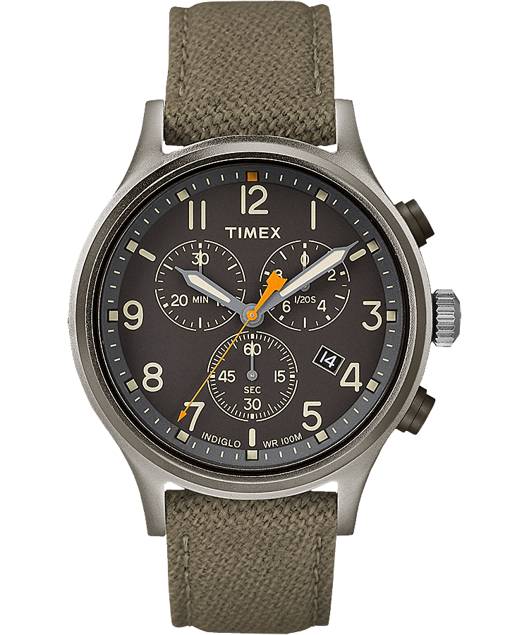 Allied Chronograph 42mm Fabric Strap Watch  large