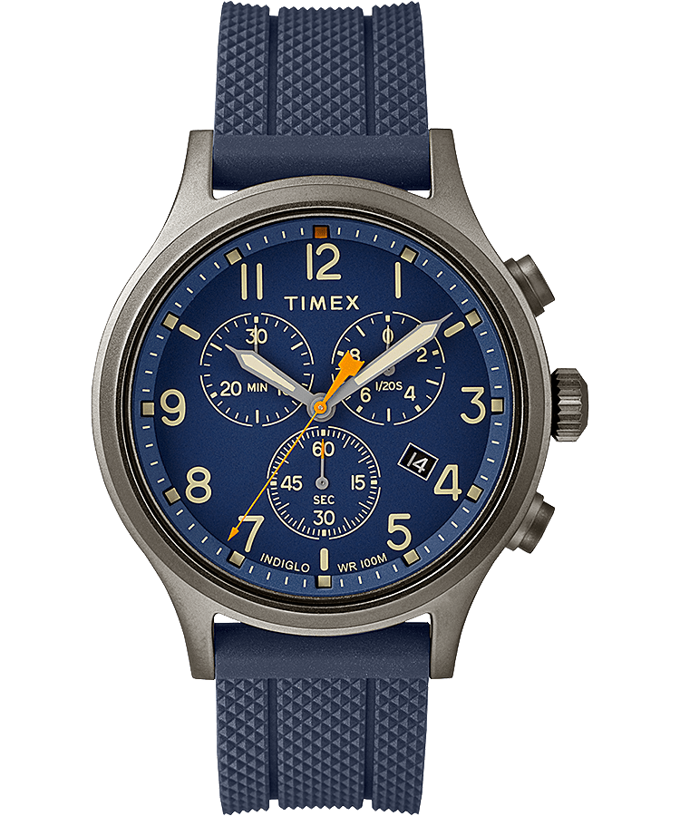 Allied Chronograph 42mm Silicone Strap Watch  large