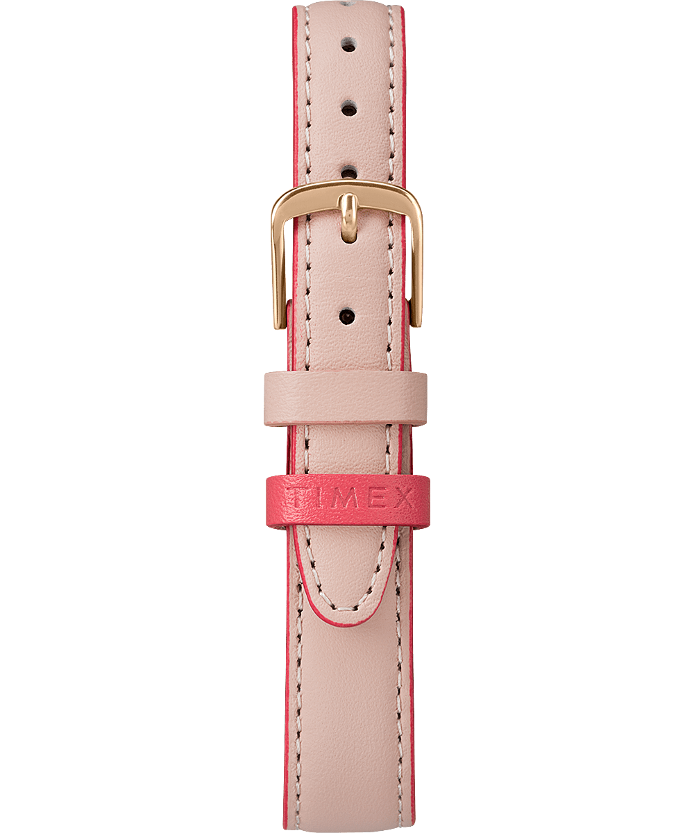 Easy Reader Color Pop 30mm Leather Strap Watch Rose-Gold-Tone/Pink/Cream large
