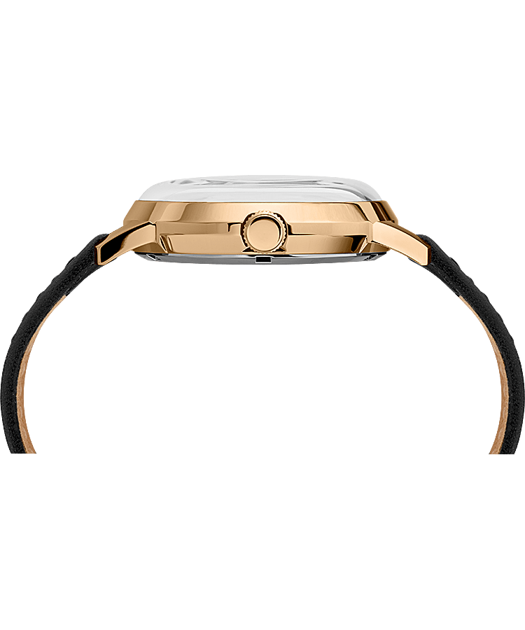 Montre automatique Marlin&reg; 40&nbsp;mm Bracelet en cuir Black/Gold-Tone large