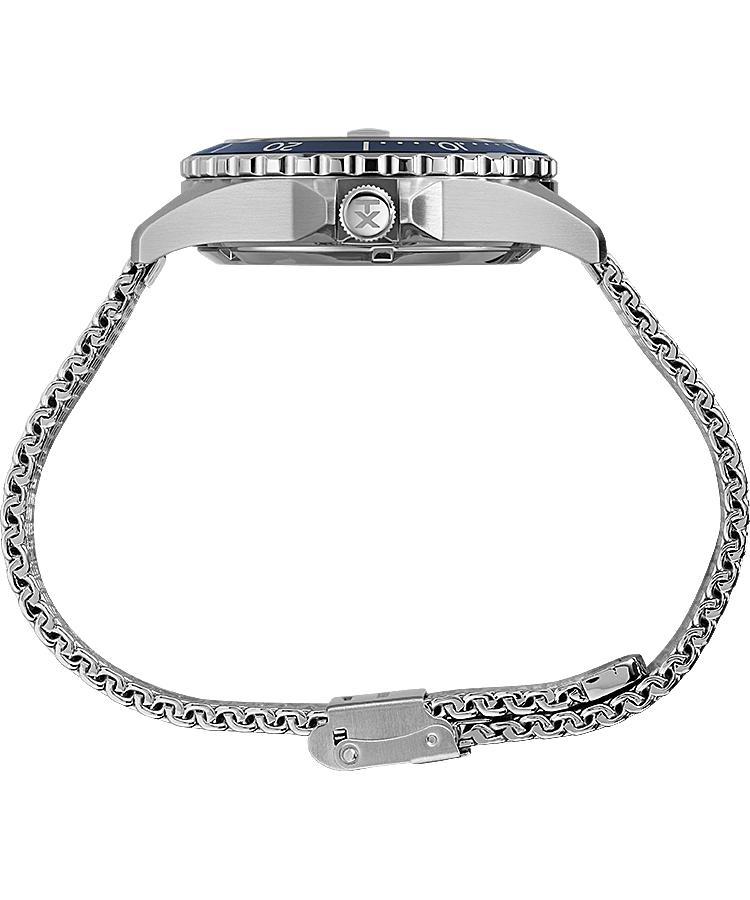 Montre Navi XL&nbsp;Automatic 41&nbsp;mm Bracelet &agrave; milanaise en acier inoxydable Acier inoxydable/Bleu large