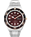 Acier inoxydable/Marron