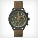 Intelligent Quartz™ Fly-Back Chronograph brown leather strap green dial T2P381ZA